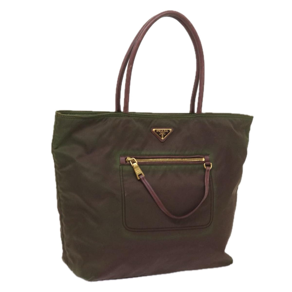PRADA Tote Bag Nylon Khaki  ac2731