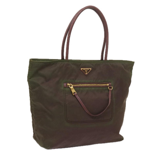 PRADA Tote Bag Nylon Khaki  ac2731