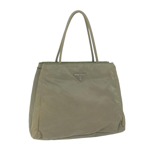 PRADA Tote Bag Nylon Beige  ac2732