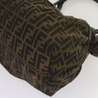 FENDI Zucca Canvas Shoulder Bag Brownac2737