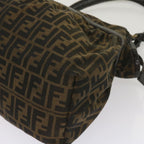 FENDI Zucca Canvas Shoulder Bag Brownac2737
