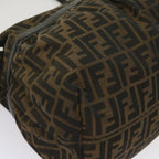 FENDI Zucca Canvas Shoulder Bag Brownac2737