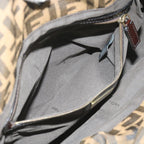 FENDI Zucca Canvas Shoulder Bag Brownac2737