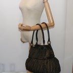 FENDI Zucca Canvas Shoulder Bag Brownac2737
