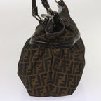 FENDI Zucca Canvas Shoulder Bag Brownac2737