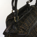 FENDI Zucca Canvas Shoulder Bag Brownac2737