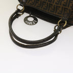 FENDI Zucca Canvas Shoulder Bag Brownac2737