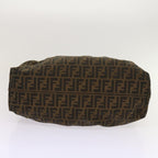 FENDI Zucca Canvas Shoulder Bag Brownac2737