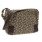 CELINE C Macadam Canvas Shoulder Bag Brown  ac2739