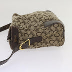 CELINE C Macadam Canvas Shoulder Bag Brown  ac2739