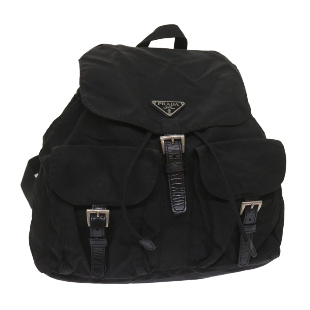 PRADA Backpack Nylon Black  ac2742