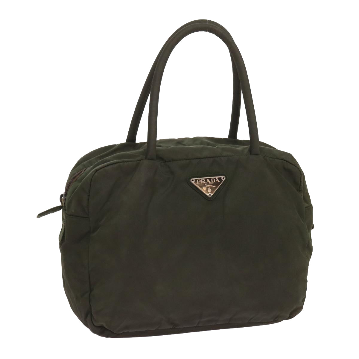 PRADA Hand Bag Nylon Green  ac2745