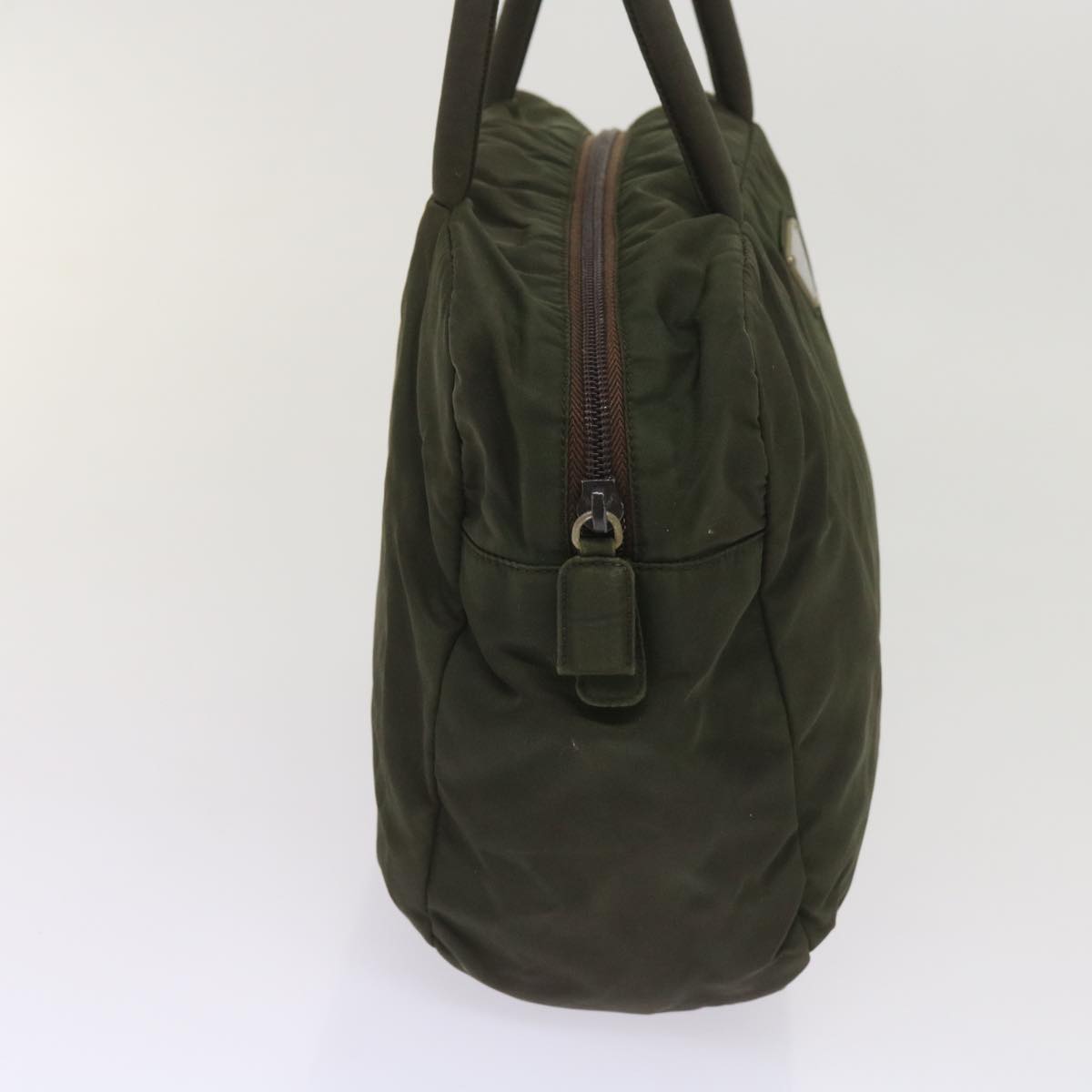PRADA Hand Bag Nylon Green  ac2745