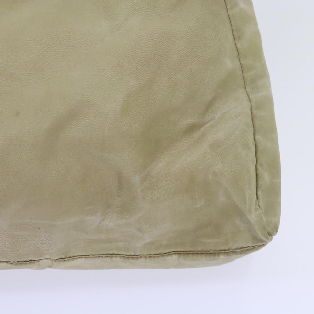 PRADA Hand Bag Nylon Beige  ac2748