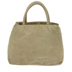 PRADA Hand Bag Nylon Beige  ac2748