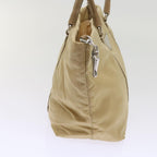 PRADA Hand Bag Nylon Beige  ac2750
