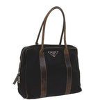 PRADA Hand Bag Nylon Black  ac2751
