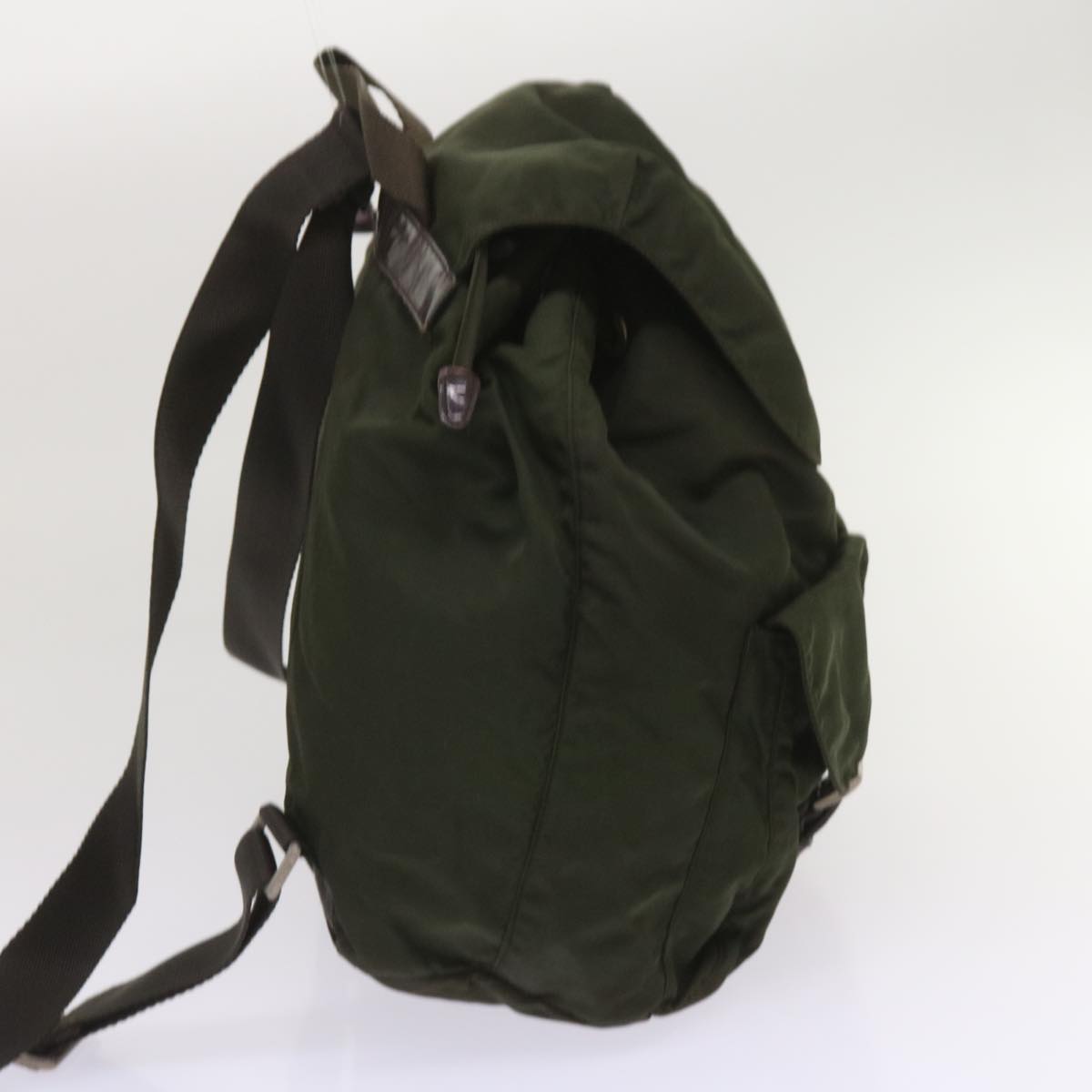 PRADA Backpack Nylon Green  ac2752