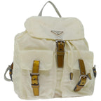 PRADA Backpack Nylon Cream  ac2779