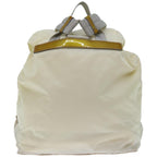 PRADA Backpack Nylon Cream  ac2779