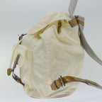 PRADA Backpack Nylon Cream  ac2779