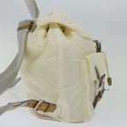 PRADA Backpack Nylon Cream  ac2779