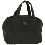 PRADA Hand Bag Nylon Green ac2782