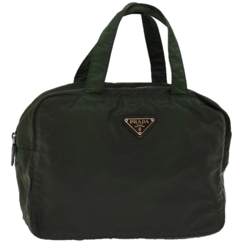 PRADA Hand Bag Nylon Green ac2782