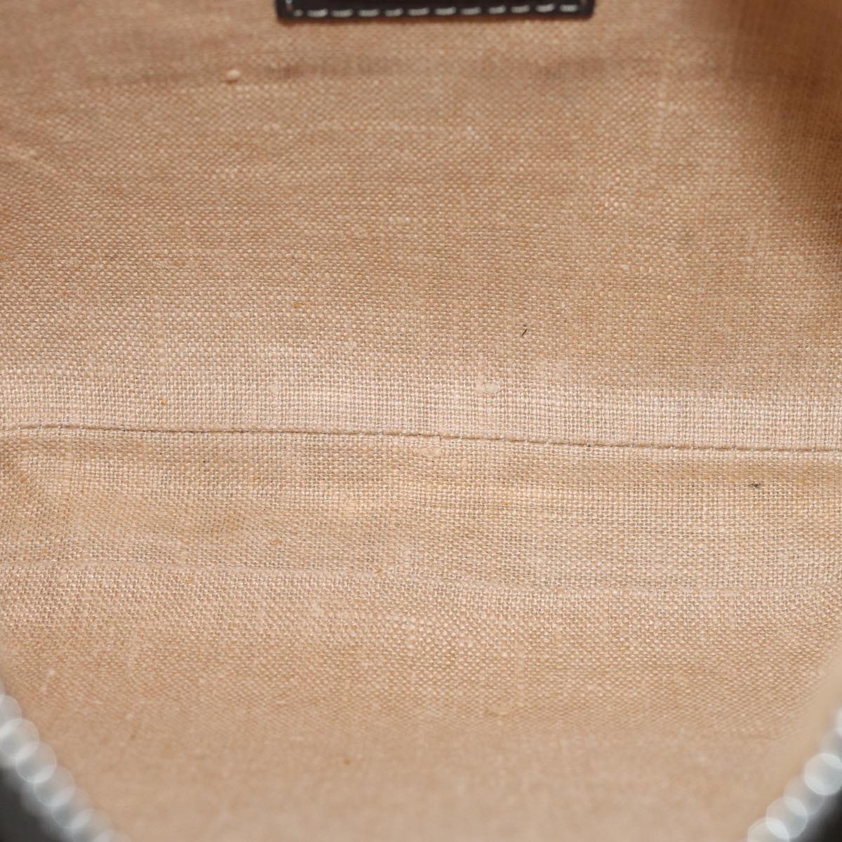 FENDI Zucca Canvas Shoulder Bag Black Brownac2931