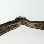 FENDI Zucca Canvas Shoulder Bag Black Brownac2931