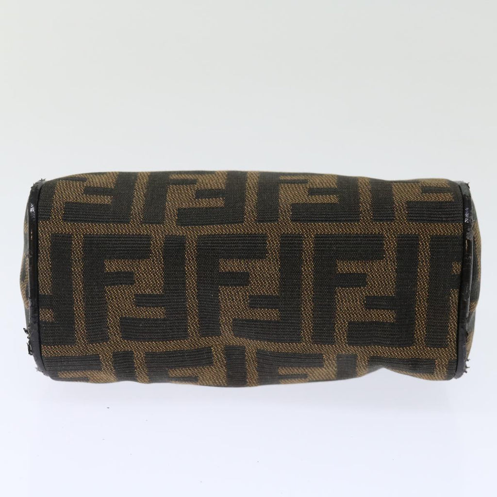 FENDI Zucca Canvas Pouch 2Set Black Beige Brownac2939