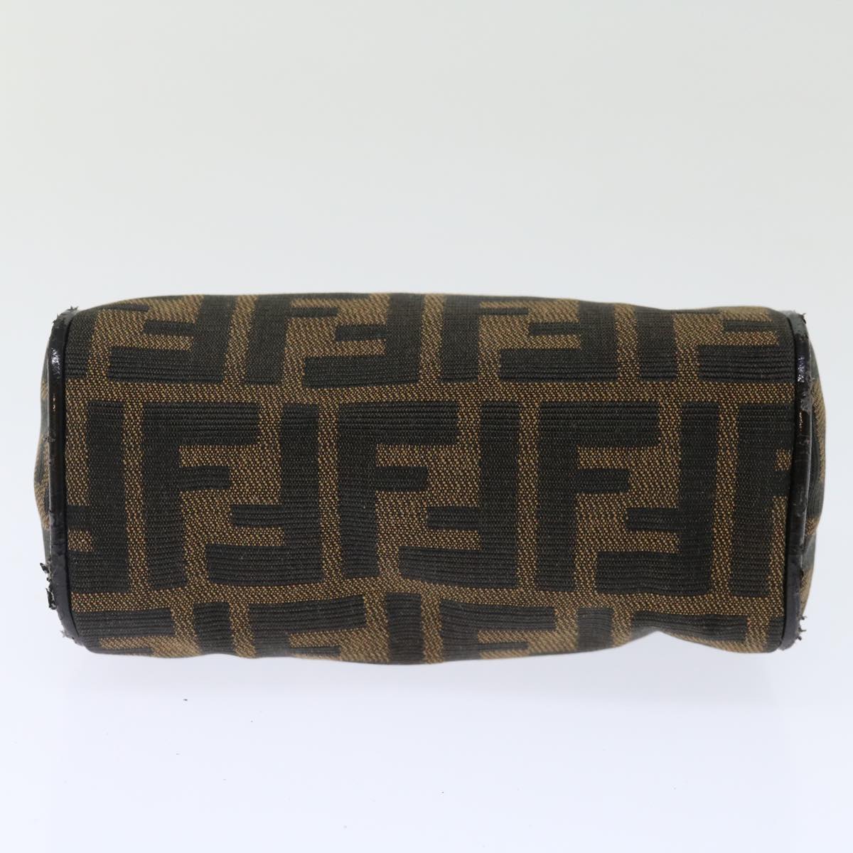 FENDI Zucca Canvas Pouch 2Set Black Beige Brownac2939
