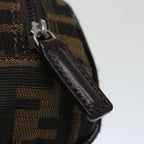 FENDI Zucca Canvas Pouch 2Set Black Beige Brownac2939