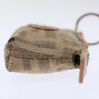 FENDI Zucca Canvas Pouch 2Set Black Beige Brownac2939