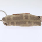 FENDI Zucca Canvas Pouch 2Set Black Beige Brownac2939