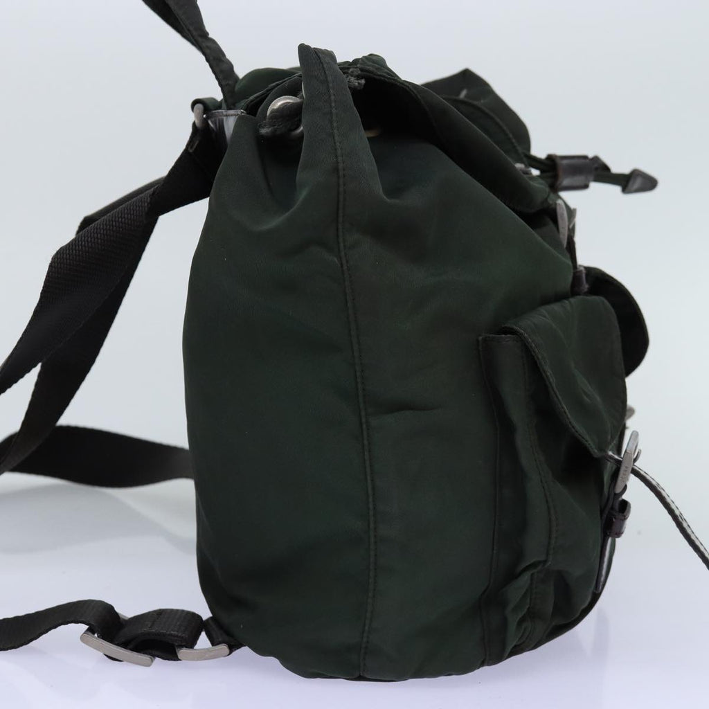 PRADA Backpack Nylon Khaki ac2971