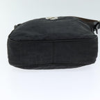 FENDI Zucca Canvas Shoulder Bag Nylon Blackac2989
