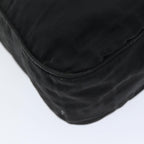 FENDI Zucca Canvas Shoulder Bag Nylon Blackac2989