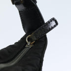 FENDI Zucca Canvas Shoulder Bag Nylon Blackac2989
