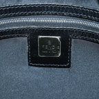 FENDI Zucca Canvas Shoulder Bag Nylon Blackac2989