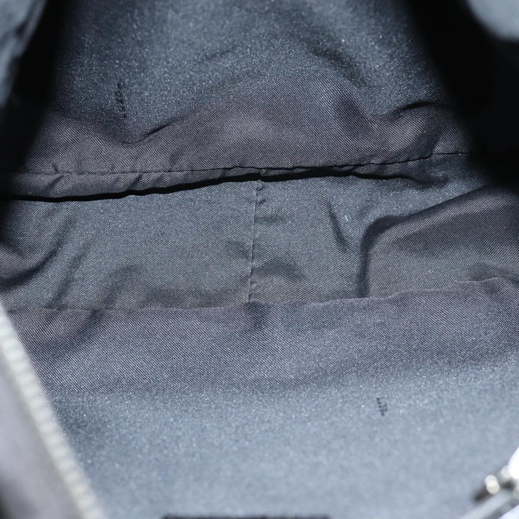 FENDI Zucca Canvas Shoulder Bag Nylon Blackac2989