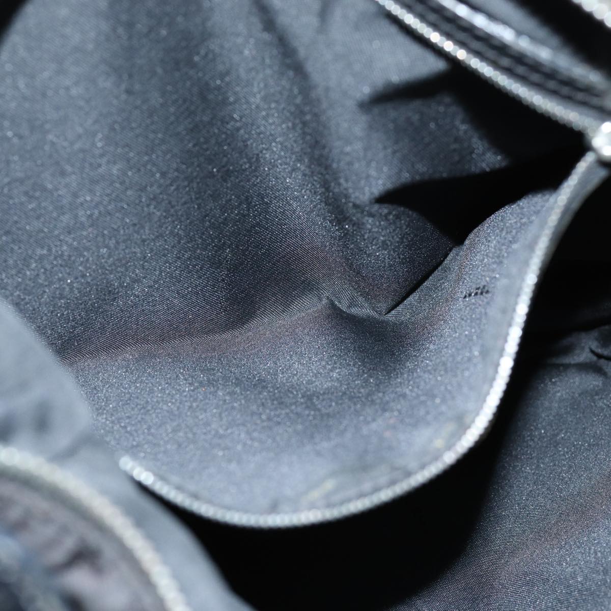 FENDI Zucca Canvas Shoulder Bag Nylon Blackac2989