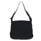 FENDI Zucca Canvas Shoulder Bag Nylon Blackac2989