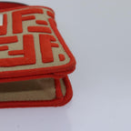 FENDI Zucca Canvas Peek A Boo Pouch Orangeac3028
