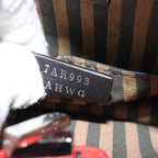 FENDI Zucca Canvas Peek A Boo Pouch Orangeac3028