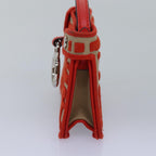 FENDI Zucca Canvas Peek A Boo Pouch Orangeac3028