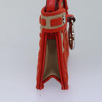 FENDI Zucca Canvas Peek A Boo Pouch Orangeac3028