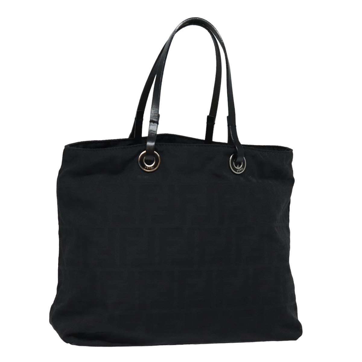 FENDI Zucca Canvas Hand Bag Blackac3041