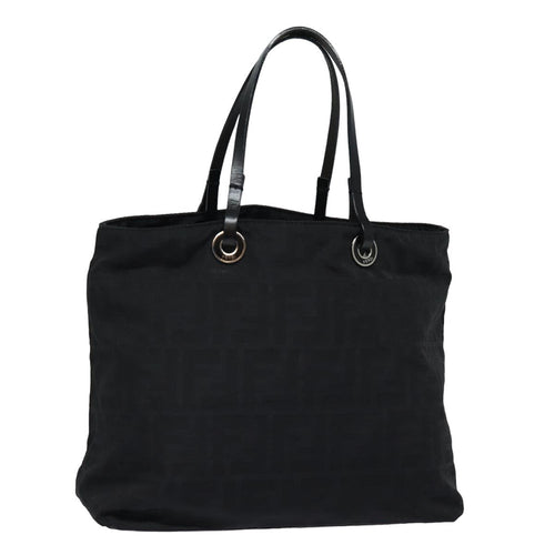 FENDI Zucca Canvas Hand Bag Blackac3041