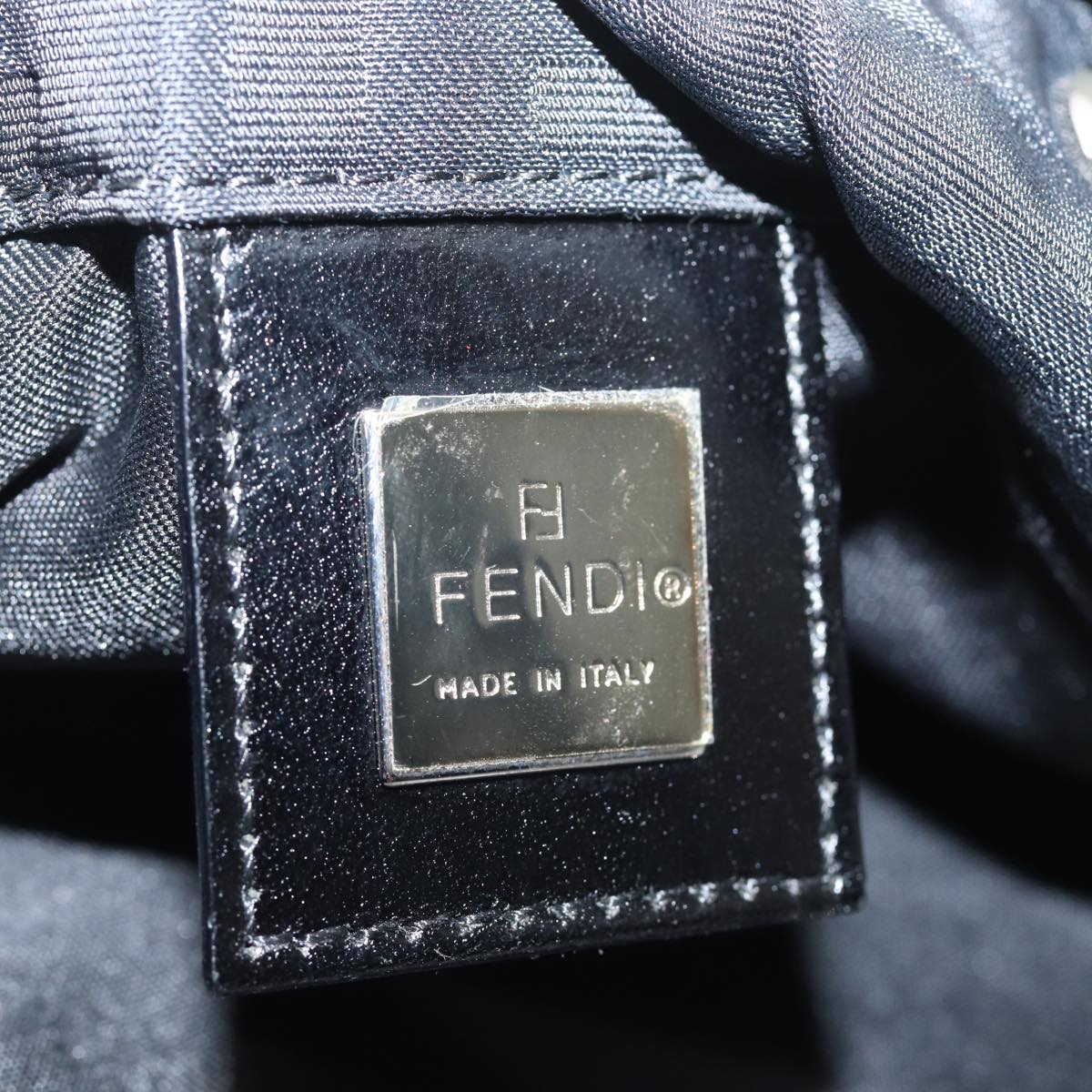 FENDI Zucca Canvas Hand Bag Blackac3041
